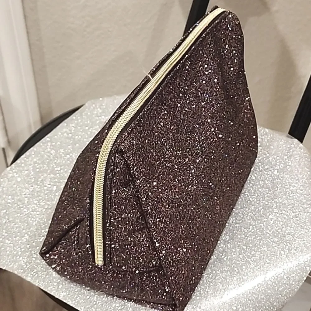 Juicy Couture Metallic Glitter Cosmetic‎ Pouch